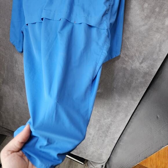 Simms Men's Large Vented Fishing Shirt Short Sleeve Button-Up - Picture 2 of 8